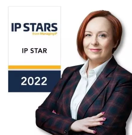 Izabella Dudek-Urbanowicz with Trademark Star 2022 title in IP STARS ranking.