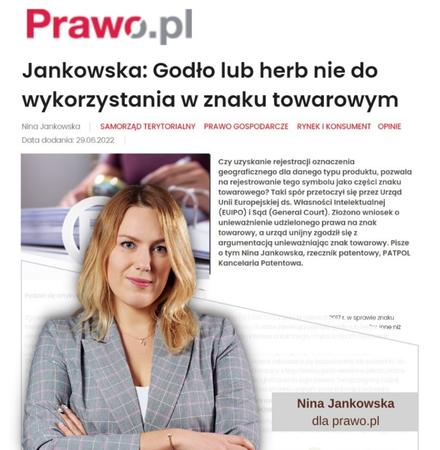 Godło lub herb nie do wykorzystania w znaku towarowym – Artykuł Niny Jankowskiej na Prawo.pl